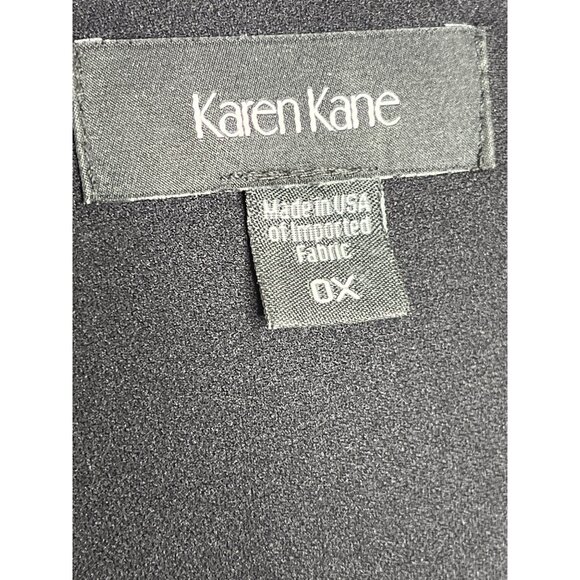 Karen Kane Floral Dress Black Pink Boho Plus Size 0X Long Sleeve - Picture 7 of 12